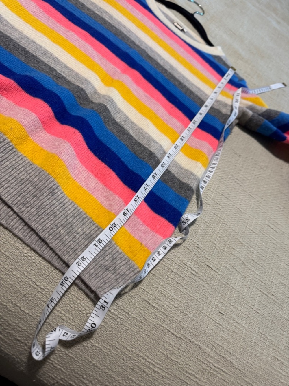 J. Crew Multicolor Stripe Crewneck Sweater - lamb wool blend - Picture 5 of 5